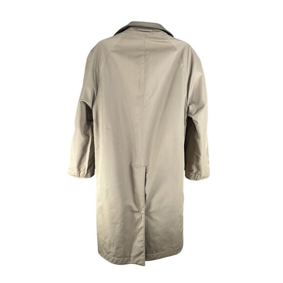 Brooks Brothers Mens 42R Reversible Herringbone Tweed Wool & Cotton Trench Coat - Picture 4 of 16